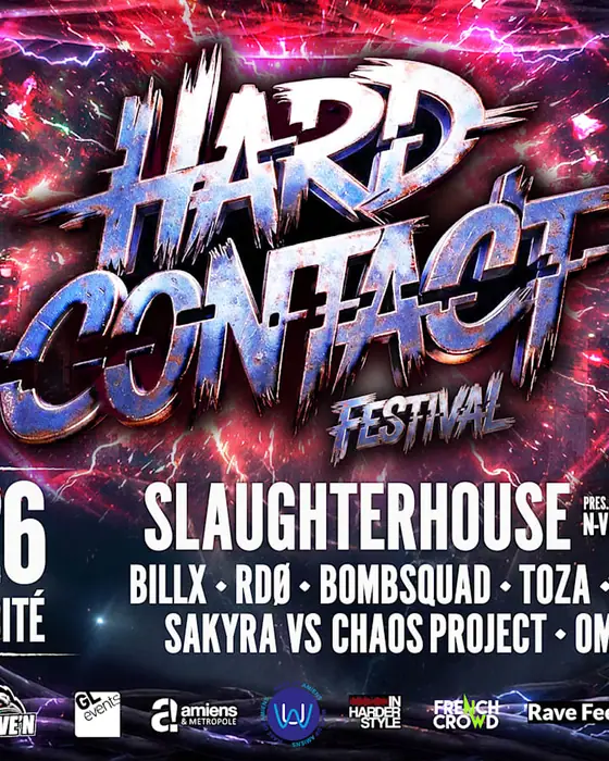 Affiche officielle de Hardcontact Festival • Amiens (Mégacité Amiens, Amiens, France, 5 décembre 2026)