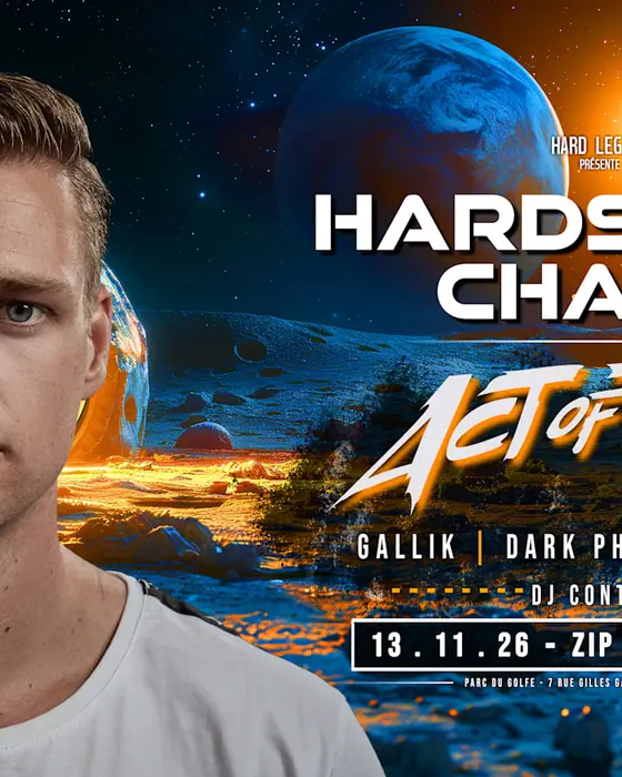 Affiche officielle de Hardstyle Chaos With Act Of Rage (Le ZIP Club, Vannes, France, 13 novembre 2026)