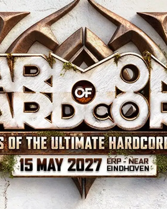 Affiche officielle de Harmony of Hardcore (Festivalterrein De Roost, Erp, Pays-Bas, 15 mai 2027)