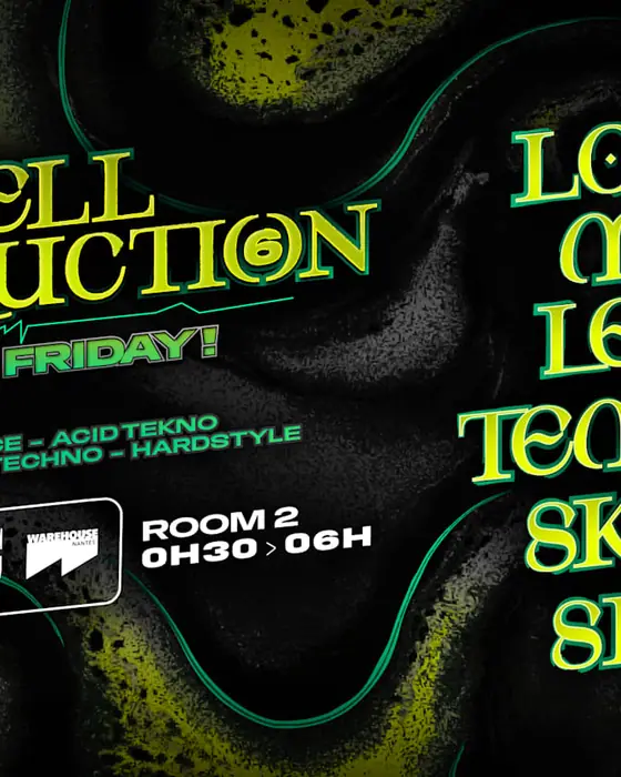 Affiche officielle de Hell Destruction - Room 2 Warehouse (Warehouse, Nantes, France, 25 septembre 2026)