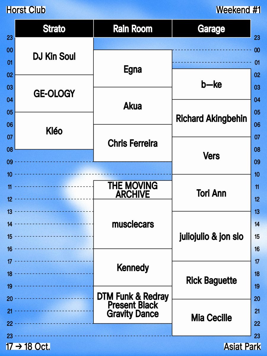 Affiche officielle de Horst Club: Black Gravity Dance (Horst Club, Asiat Park, Vilvoorde, Belgique, 17 octobre 2026)