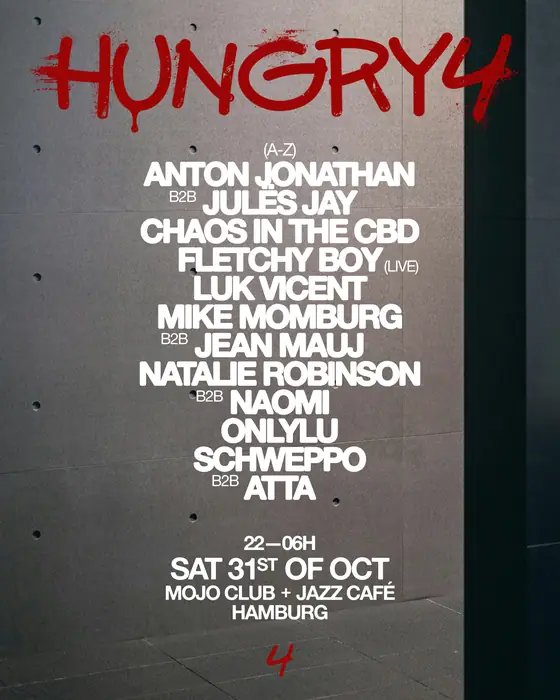 Photo of Hungry4 Halloween au Mojo Club (Mojo Club, Hamburg, Germany, 31 October 2026)