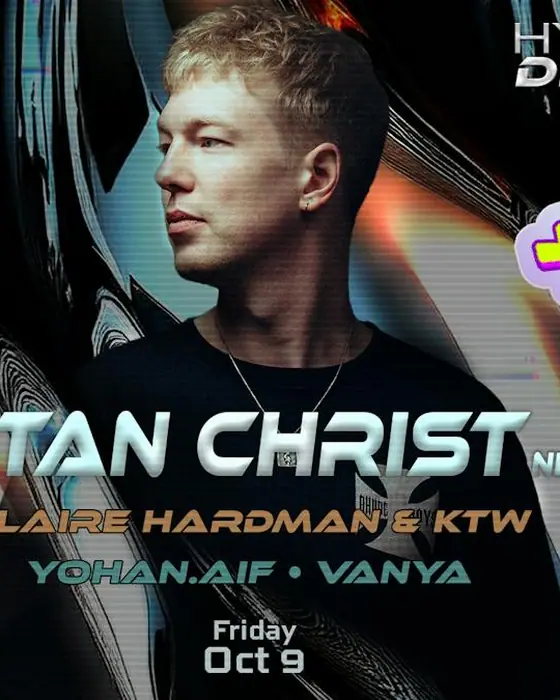 Affiche officielle de Hyperdrive: Stan Christ au Slakthuset (Slakthuset, Stockholm, Suède, 9 octobre 2026)