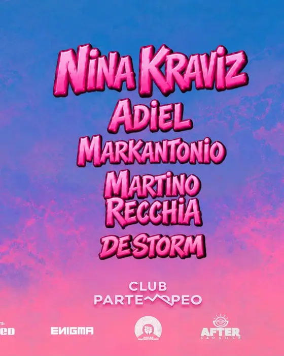 Affiche officielle de I Love Sunday · Nina Kraviz au Club Partenopeo (Club Partenopeo, Naples, Italie, 18 octobre 2026)