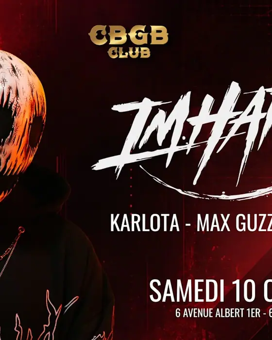 Affiche officielle de Imhappy (CBGB Club, Bizanos, France, 10 octobre 2026)