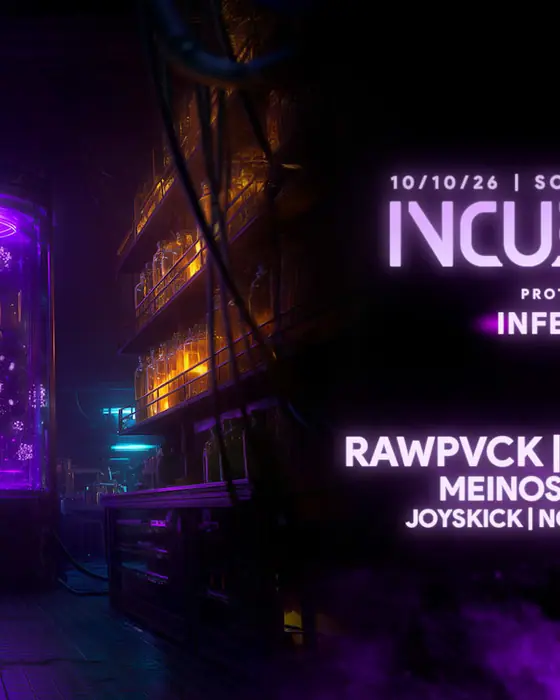 Official poster for Incubator W/ Rawpvck | Miss Pepper | Meinos | Mayeux (Social Club, Saint-Julien-lès-Metz, France, 10 October 2026)