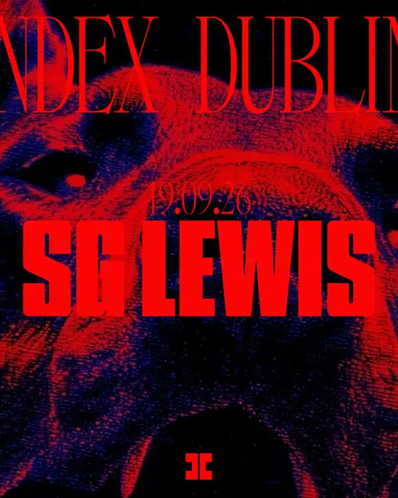 Affiche officielle de Index: SG Lewis (Index, Dublin, Irlande, 19 septembre 2026)