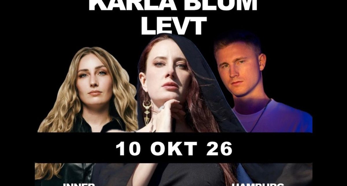 Affiche officielle de Innerblum w/ Karla Blum, LEVT, MHA Iri (Uebel & Gefaehrlich, Hamburg, Allemagne, 10 octobre 2026)