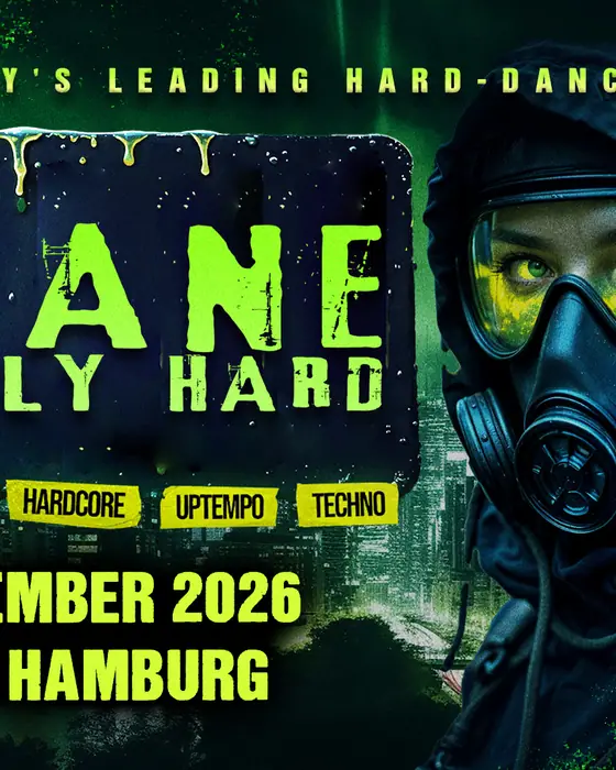 Affiche officielle de INSANE Strictly Hard (Docks, Hamburg, Allemagne, 12 décembre 2026)