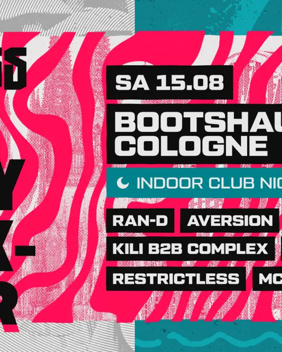 Affiche officielle de Into The Madness Pre-Party Weekender (Bootshaus, Cologne, Allemagne, 15 août 2026)