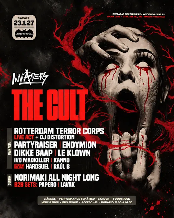 Photo de INVADERS · The Cult (Spook Club, Valencia, Espagne, 23 janvier 2027)