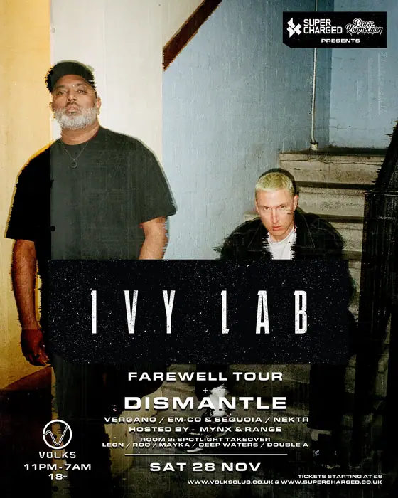 Affiche officielle de Ivy Lab: Farewell Tour (The Volks Nightclub, Brighton, Royaume-Uni, 28 novembre 2026)