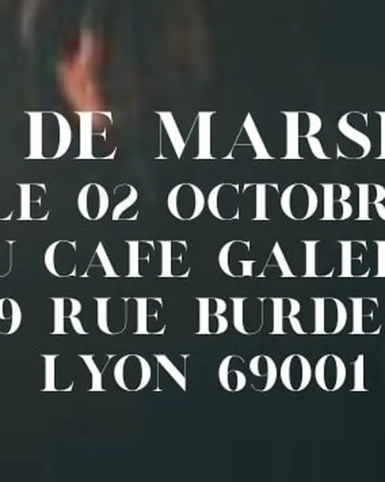 Affiche officielle de Jack De Marseille Au Café Galerie (cafe galerie, Lyon, France, 2 octobre 2026)