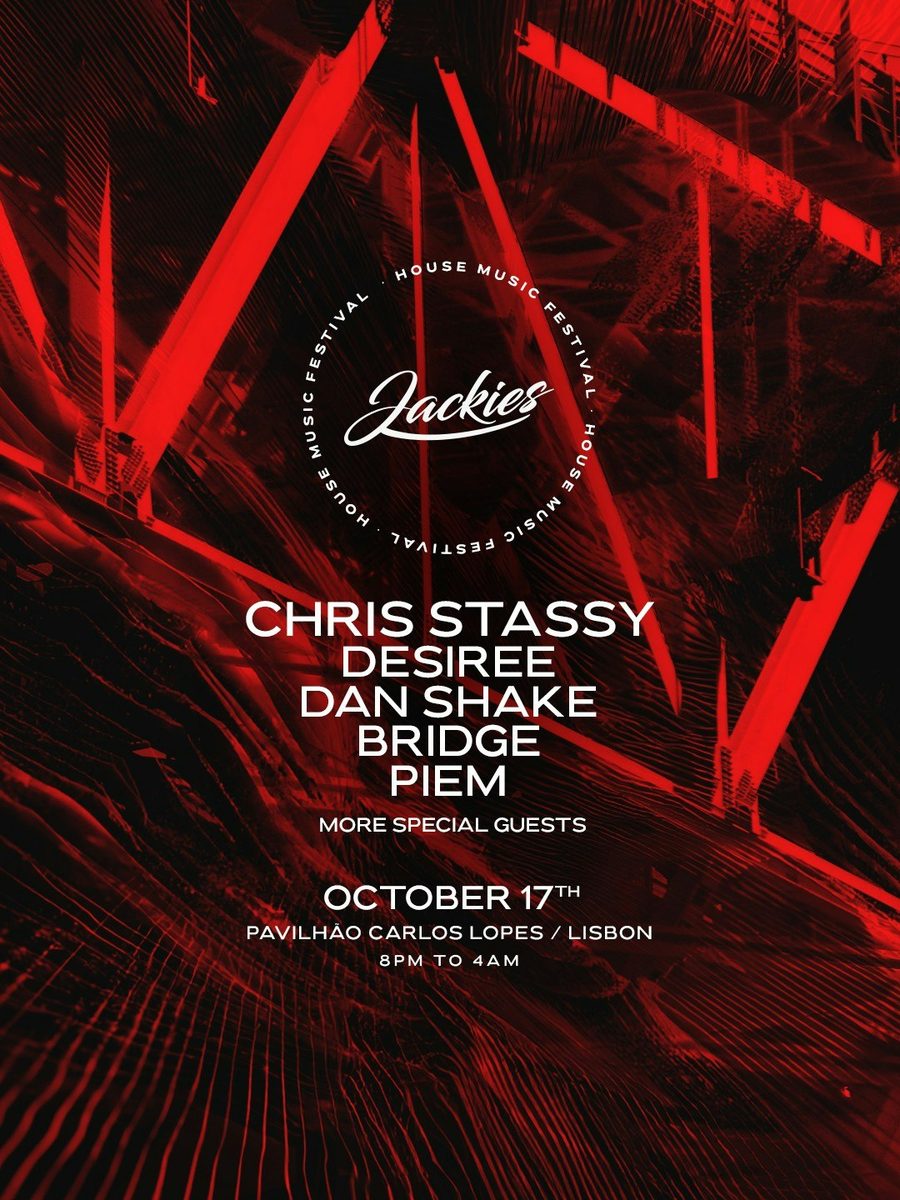 Official poster for Jackies House Music Festival Lisboa (Pavilhão Carlos Lopes, Lisbon, Portugal, 17 October 2026)