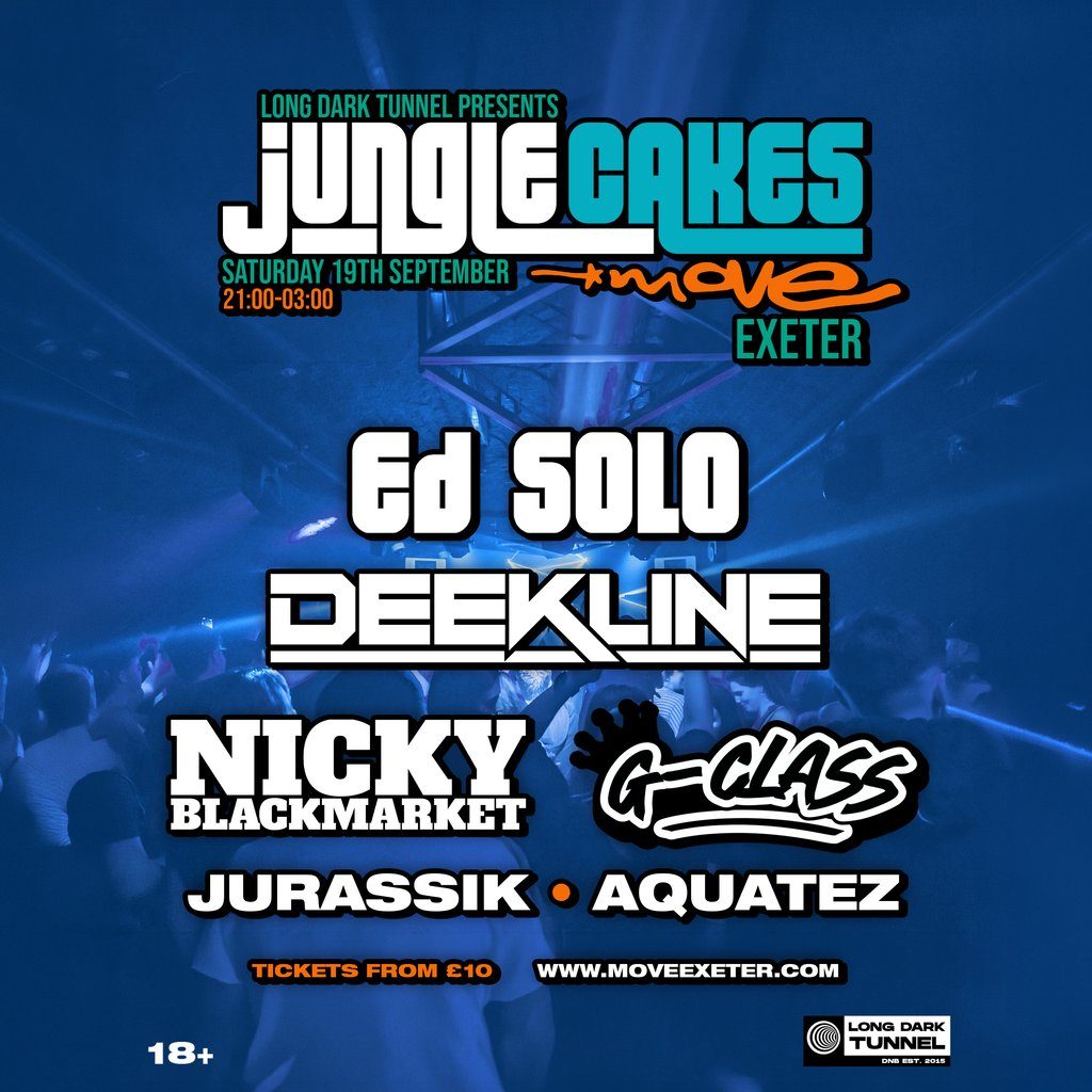 Photo de Jungle Cakes - ED SOLO, DEEKLINE + more | 19.09.26 (Move, Exeter, Royaume-Uni, 19 septembre 2026)