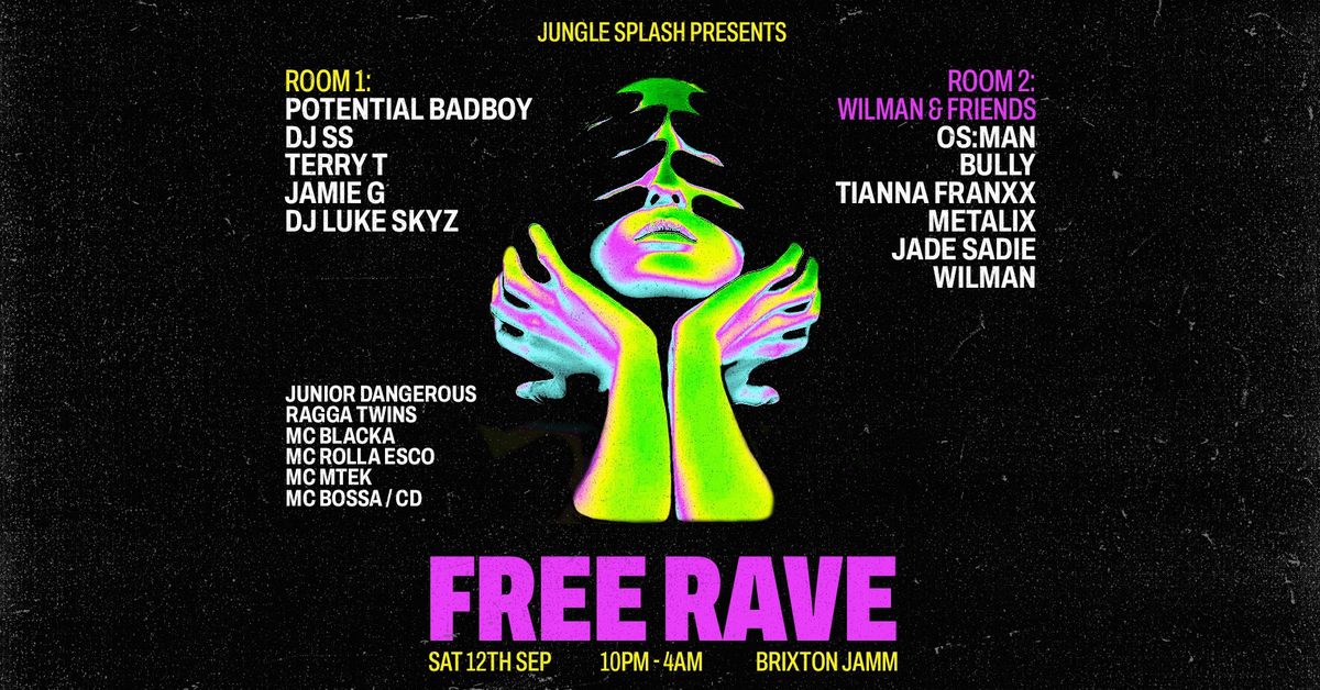 Affiche officielle de Jungle Splash (Brixton Jamm, London, Royaume-Uni, 12 septembre 2026)