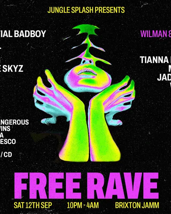 Affiche officielle de Jungle Splash (Brixton Jamm, London, Royaume-Uni, 12 septembre 2026)