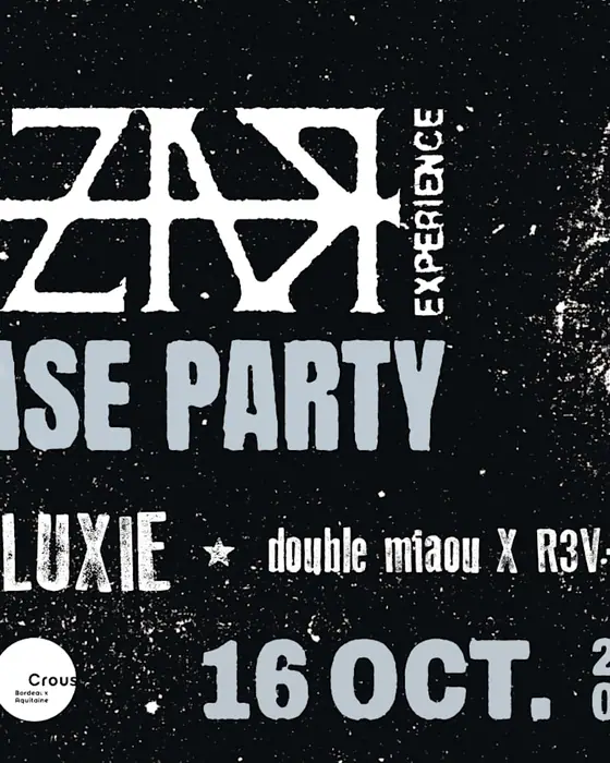 Affiche officielle de Kazar Experience (Mac 3 – (S)pace’ Campus, Pessac, France, 16 octobre 2026)