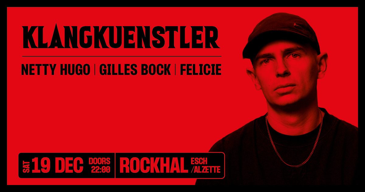 Affiche officielle de Klangkuenstler at Rockhal (Rockhal, Esch-sur-Alzette, Luxembourg, 19 décembre 2026)