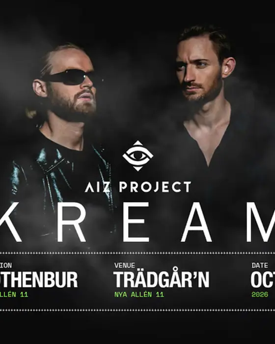 Affiche officielle de KREAM at Trädgår'n (Trädgår'n, Gothenburg, Suède, 17 octobre 2026)