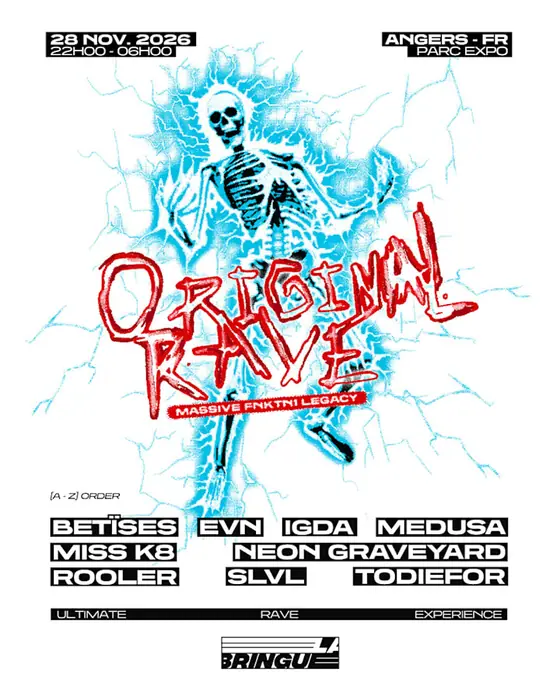 Official poster for La Bringue : Miss K8, Rooler, Todiefor, Slvl & More (Parc des expositions - Destination Angers, Verrières-en-Anjou, France, 28 November 2026)