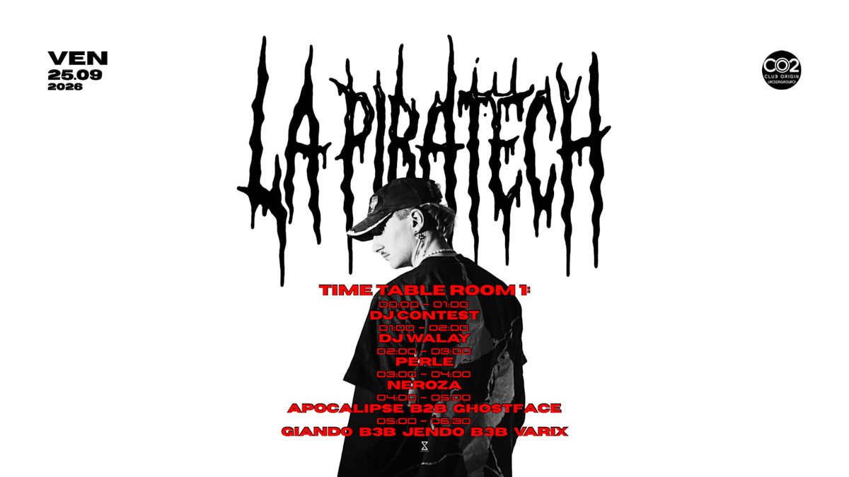 Official poster for —| La Piratech Présente - Perle _ Apocalipse & More |— (CO2 Club Origin, Nantes, France, 25 September 2026)
