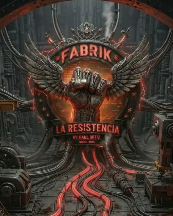 Affiche officielle de La Resistencia - Lethal Industry (Fabrik, Humanes de Madrid, Espagne, 17 octobre 2026)