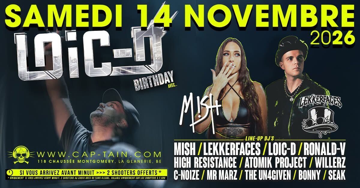 Photo de Loic-D Birthday au Cap'tain (Cap'tain, Rumes, Belgique, 14 novembre 2026)