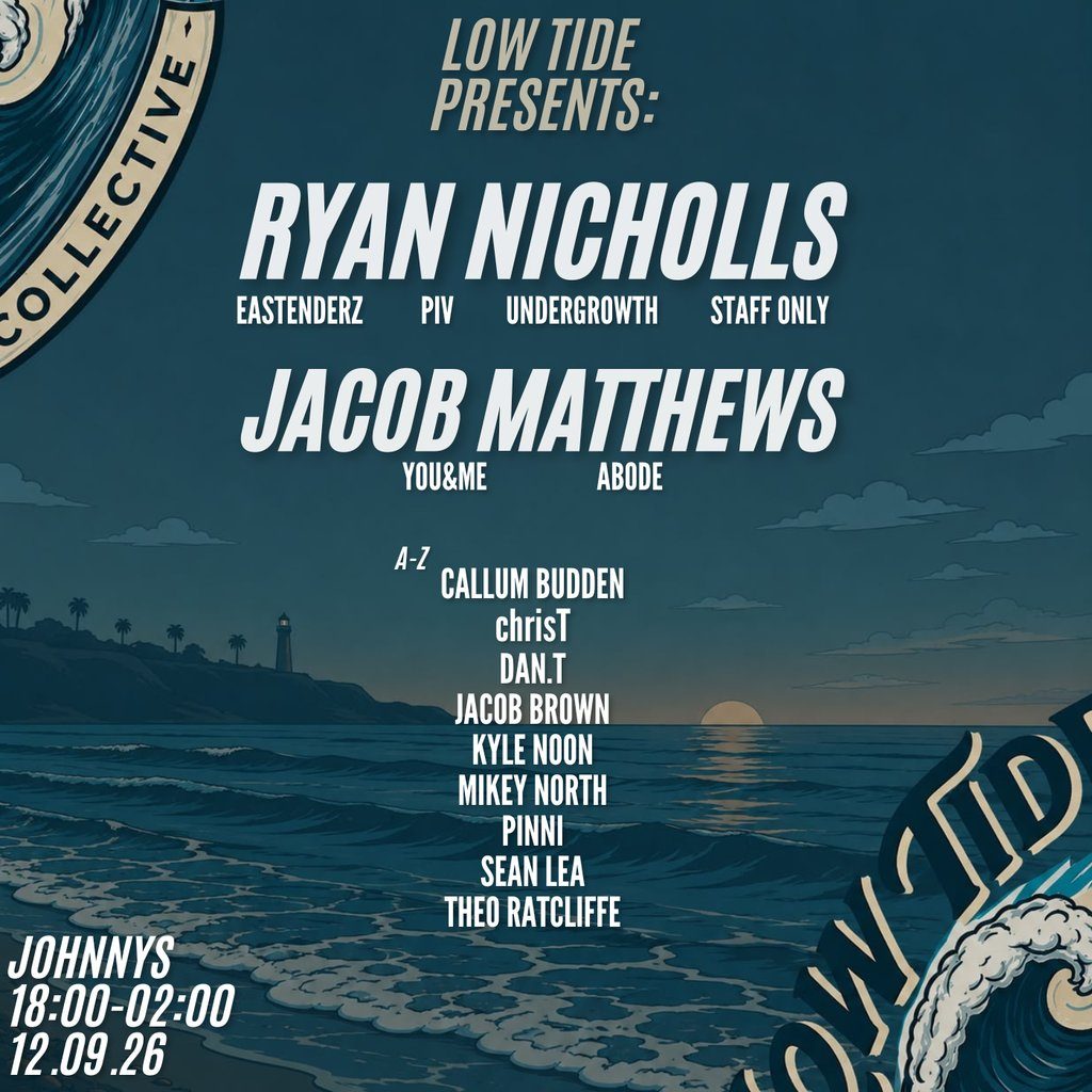 Photo de Low Tide Collective Vol.3: Ryan Nicholls & Jacob Matthews (Johnnys Bar, Morecambe, Lancaster, Royaume-Uni, 12 septembre 2026)