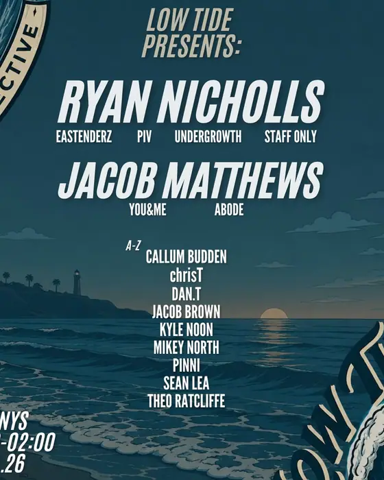 Photo de Low Tide Collective Vol.3: Ryan Nicholls & Jacob Matthews (Johnnys Bar, Morecambe, Lancaster, Royaume-Uni, 12 septembre 2026)