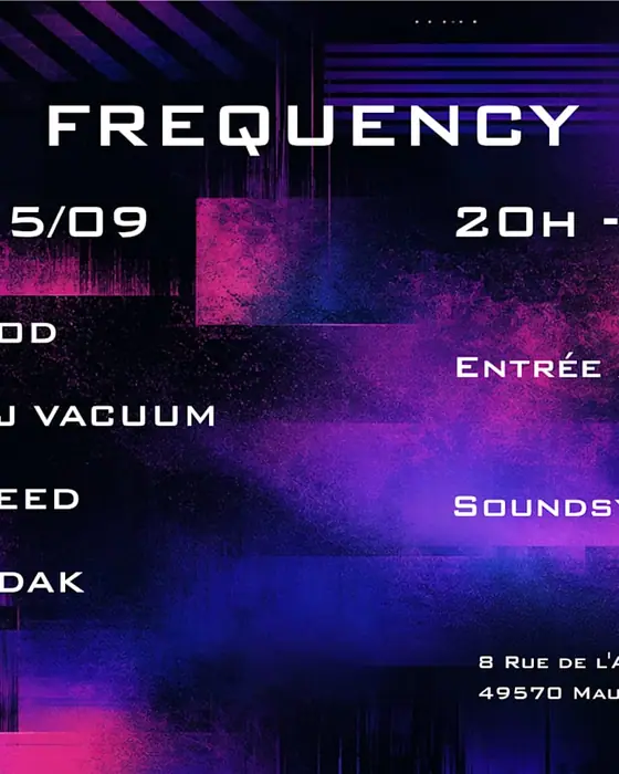Official poster for Luseed Frequency (23 HZ BAR, Mauges-sur-Loire, France, 25 September 2026)