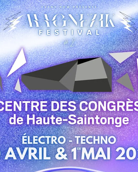 Affiche officielle de Magnezik Festival (Centre des Congrès de Jonzac, Jonzac, France, 30 avril 2027)