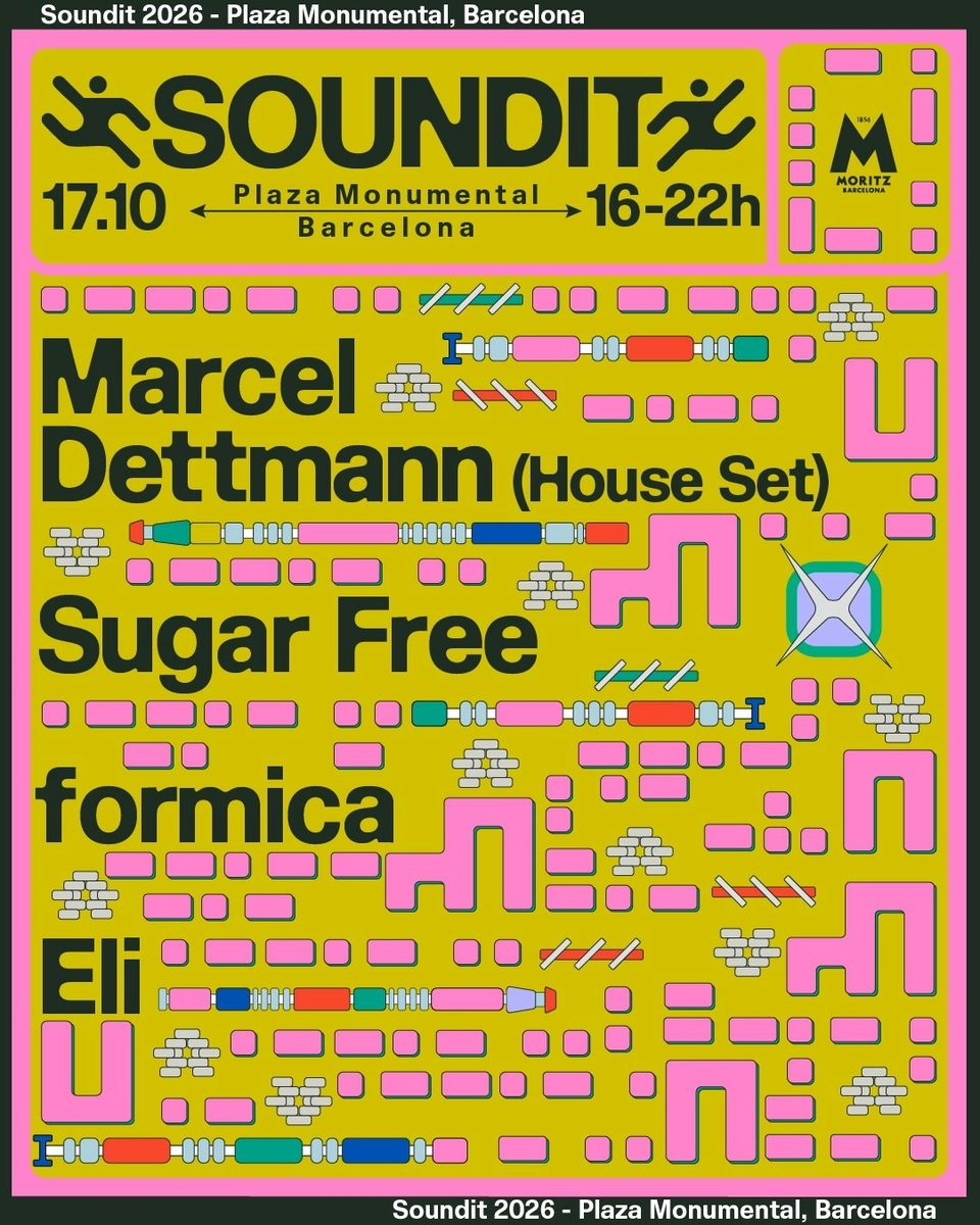 Official poster for Marcel Dettmann (Plaza de Toros la Monumental, Barcelona, Spain, 17 October 2026)
