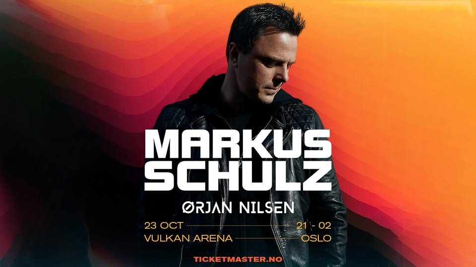 Affiche officielle de Markus Schulz (Vulkan Arena, Oslo, Norvège, 23 octobre 2026)