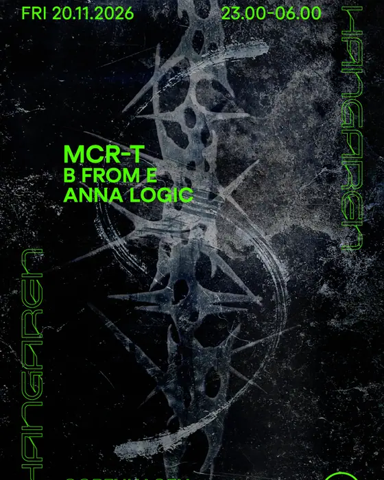 Affiche officielle de MCR-T au Hangaren (Hangaren, Copenhagen, Danemark, 20 novembre 2026)