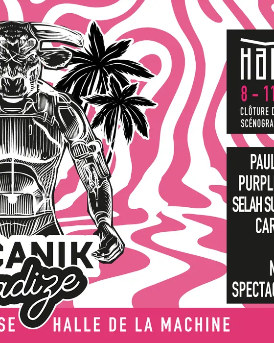 Affiche officielle de Mecanik Paradize (La Halle de la Machine, Toulouse, France, 8 octobre 2026)
