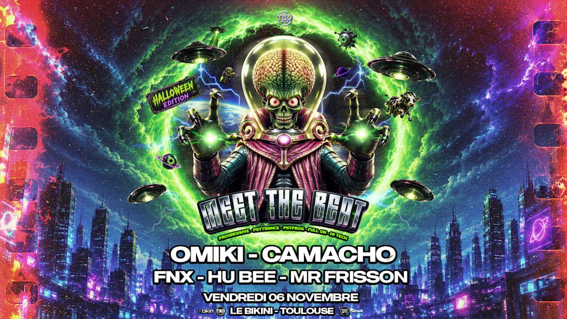 Affiche officielle de Meet The Beat w/ Omiki (Le Bikini, Ramonville-Saint-Agne, France, 6 novembre 2026)
