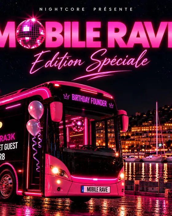 Affiche officielle de Mobile Rave By Nightcore Edition Spéciale (Les Halles de la Major, Marseille, France, 2 octobre 2026)