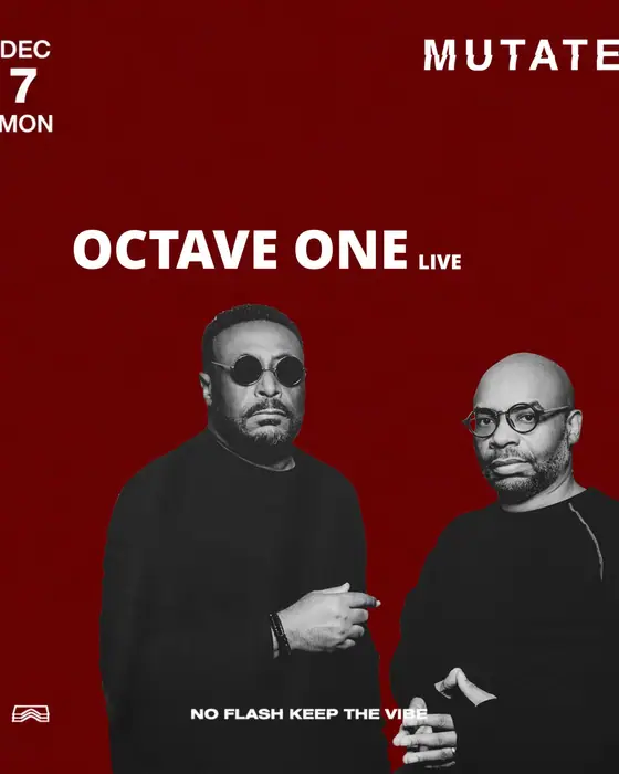 Photo of Mutate: Octave One live au Basic Club (Basic Club, Naples, Italy, 7 December 2026)