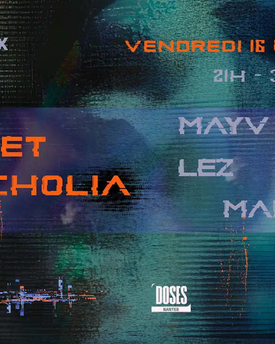 Affiche officielle de Nø Hate - Chapter XX : Sweet Melancholia (Doses, Nantes, France, 16 octobre 2026)