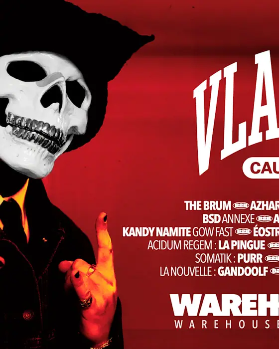 Affiche officielle de Nantes Rave Techno W/ Vladimir Cauchemar, Shanixx & More (Warehouse, Nantes, France, 30 octobre 2026)