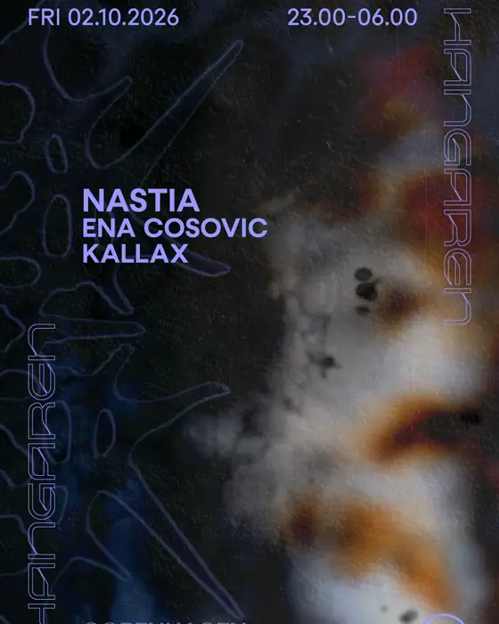 Affiche officielle de Nastia au Hangaren (Hangaren, Copenhagen, Danemark, 2 octobre 2026)