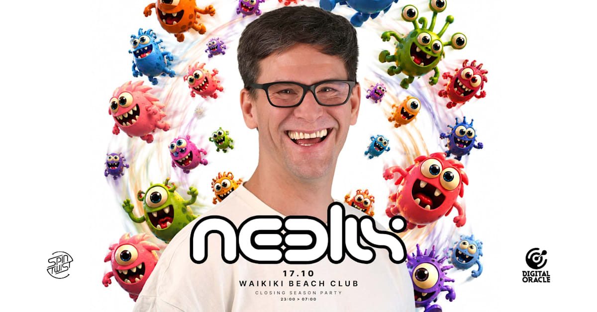 Affiche officielle de Neelix au Waikiki (Waikiki Beach Club, Costa da Caparica, Portugal, 17 octobre 2026)