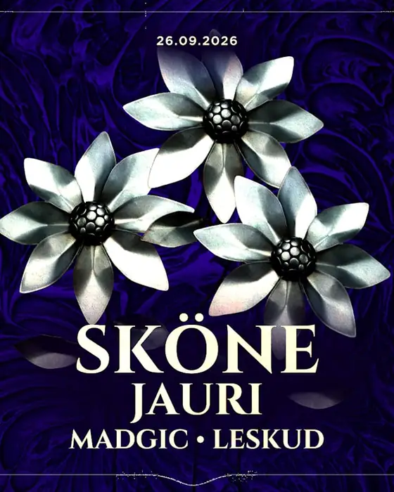 Affiche officielle de Obscene : Sköne - Jauri - Leskud - Madgic (Studio Saglio, Strasbourg, France, 26 septembre 2026)