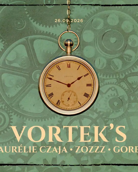 Affiche officielle de Obscene : Vortek's - Aurelie Czaja - Zozzz - Gore (RED Club - club boîte de nuit Tours, Rochecorbon, France, 26 septembre 2026)