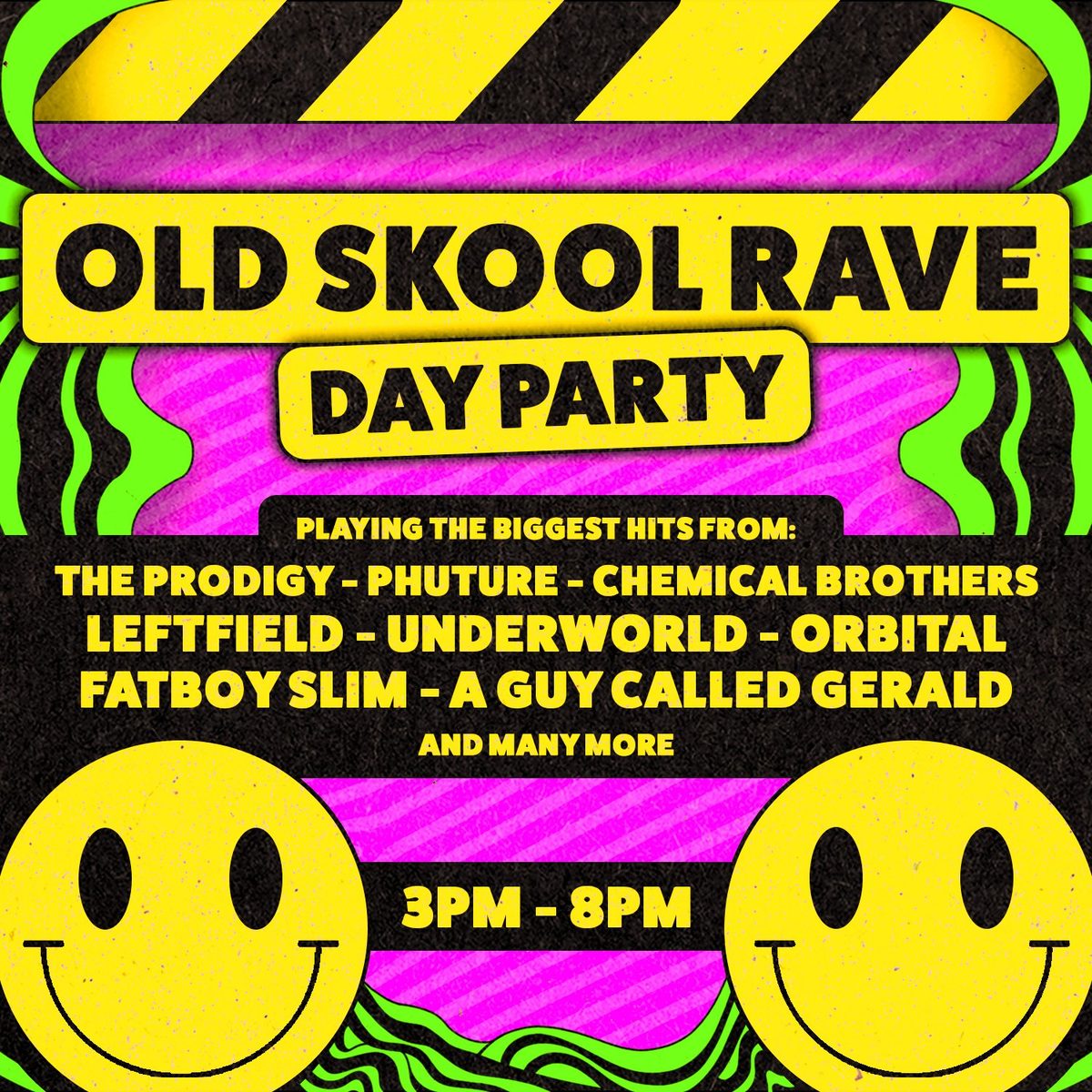 Affiche officielle de Old Skool Day Rave: Derby (The Church, Derby, Royaume-Uni, 12 décembre 2026)