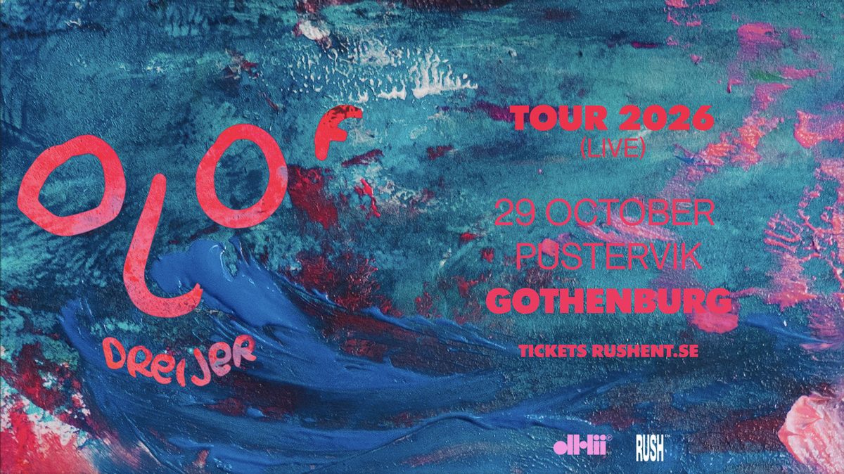 Official poster for Olof Dreijer au Pustervik (Pustervik, Gothenburg, Sweden, 29 October 2026)