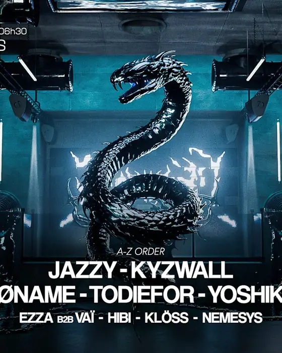 Affiche officielle de Organïk W/ Jazzy, Yoshiko, Todiefor & More (Warehouse, Nantes, France, 20 novembre 2026)