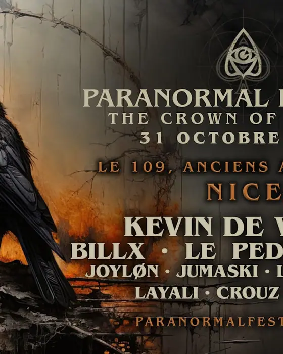 Affiche officielle de Paranormal Festival : Acte VI - The Crown Of Embers (Le 109, Nice, France, 31 octobre 2026)