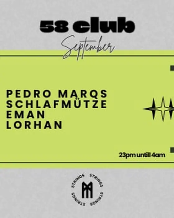 Affiche officielle de Pedro Marqs, Schlafmütze, Eman & Lorhan (58 Club - Aveiro, Aveiro, Portugal, 26 septembre 2026)